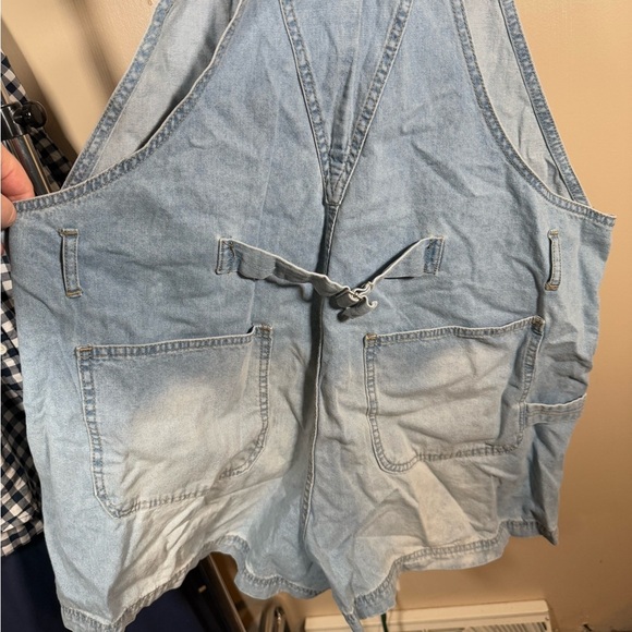 No Boundaries light wash Jean overalls cotton size XXXL - Picture 2 of 7